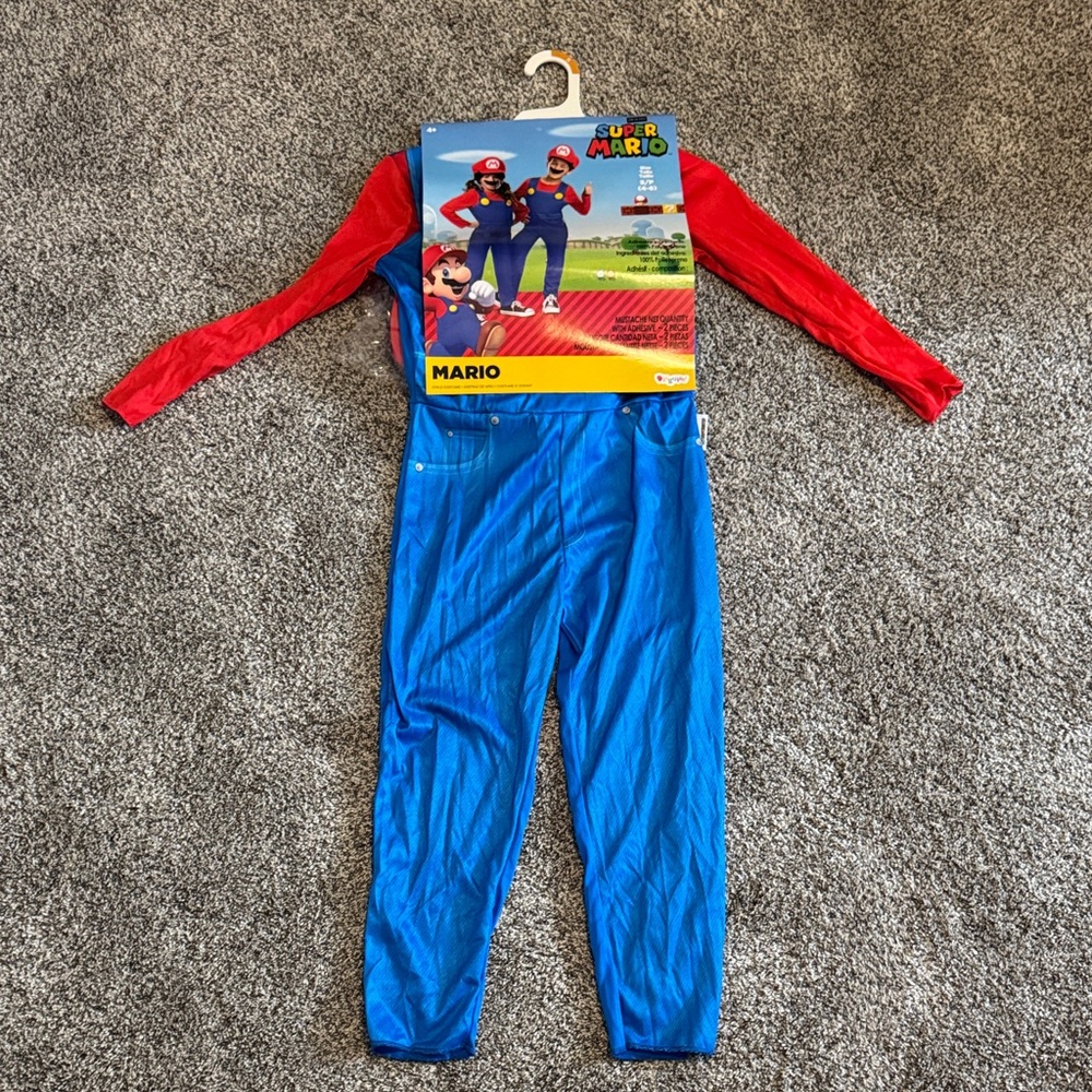 Disguise Super Mario Costume - Red and Blue